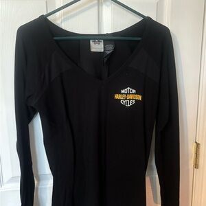 Harley-Davidson Black Long Sleeve Top